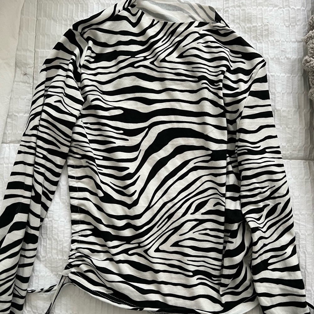 Zebra Open Back Top